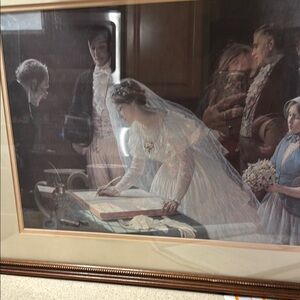 Classic Wedding Ceremony Framed Art Print